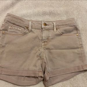 Pink jean shorts